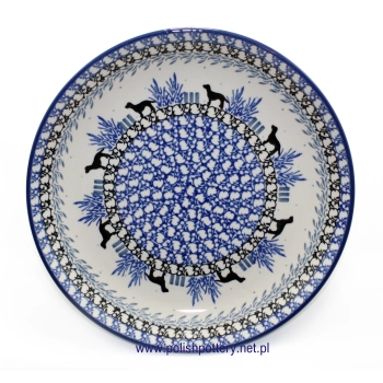 Talerz obiadowy mniejszy Ø24cm dek. 2862X Pies